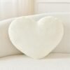 Throw Pillows Heart Pillow Cute Fuzzy Pillows for Bed