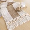 Table Runner for Thanksgiving Christmas Home Decor with Tassels 72 Inches