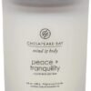 Candle Scented Candle, Peace + Tranquility