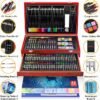 Art Supplies, 150-Pack Deluxe Wooden Art Set Crafts Drawing Painting Kit with 1 Coloring Book