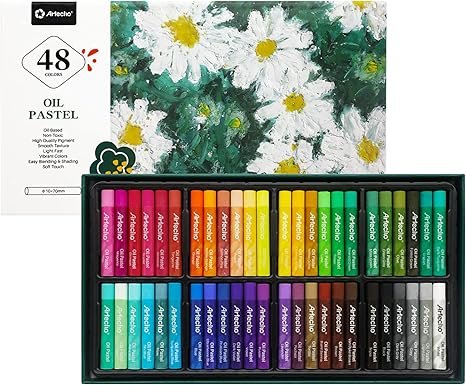 Oil Pastels Set of 48 Colors, Soft Oil Pastels for Art Painting