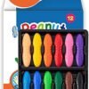 Peanut Crayons for Kids, 12 Colors Washable Toddler Crayons