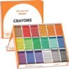 Crayon Bulk Class Pack - 720 Count, 18 Assorted Colors with 40 Crayons per Color