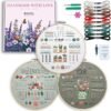 3 Pack Beginner Embroidery Kits for Adults DIY Starter Kit