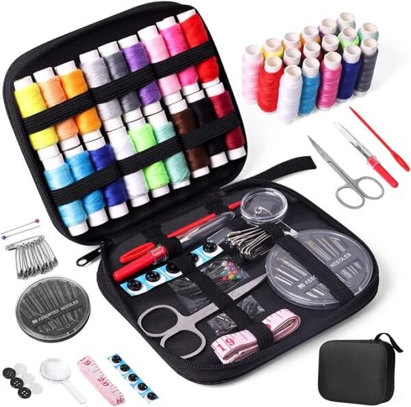 Sewing Kit with Case Portable Sewing Supplies for Home Traveler