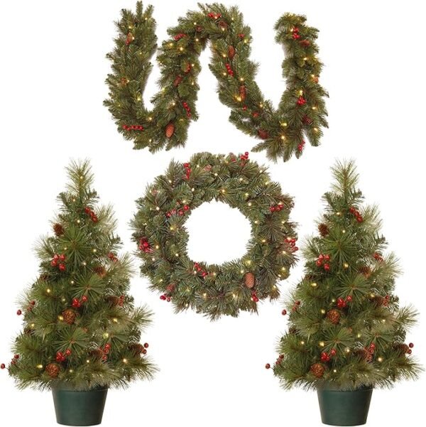 1 LED Lights Holiday Christmas 4-Piece Set