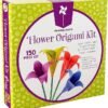Girls Multi Color Foldable Paper Sheets For Flowers With Decorative Charms & Accessories