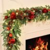 Christmas Garland - 5.9ft Christmas Garland for Mantle