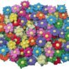 Handmade 100 Pcs Lovely Mulberry Paper Flowers 30x30mm