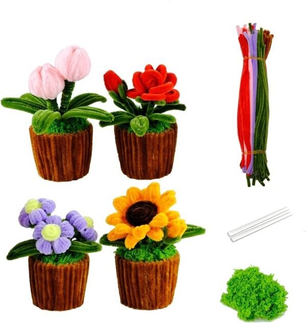 AJKJ Pipe Cleaners Craft Supplies with Tutorial
