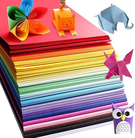 MIDUOLE Origami Paper, Pack of 200 Sheets 6 Inch Square