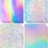 Prudiut 24 Sheets Holographic Cardstock 8.5 x 11, 250gsm/92lb