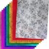 Hygloss Products Embossed Metallic Foil Paper 8.5x10-Inch, 30Pack