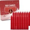 NORDICO Candlelights 20pcs Candles 4 inch X 1/2 inch Diameter