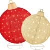 Best Choice Products 2pc Lighted Pop-Up Christmas Ornament Set 180 LED Lights