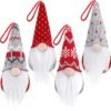 D-FantiX Gnome Christmas Ornaments Set of 4