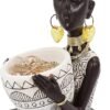 Lescafita African Statues for Home Decor, Sculptures Decorations for Living Room, 10.5