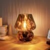 Mushroom Lamp Small Vintage Table Lamp for Bedroom Nightstand