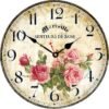 Toudorp Home Wall Clock 14 Inch Wooden Battery Operated Wall Clocks