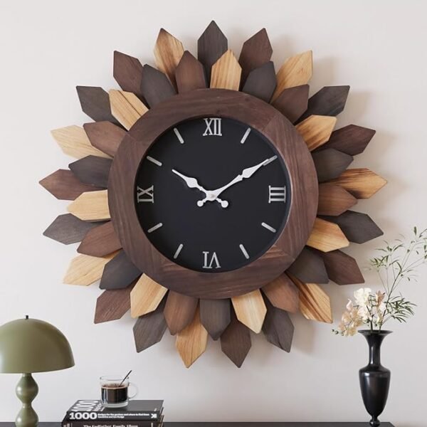 ZBJZJM Large Wall Clock for Living Room Deco Boho 24''