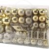 Sattiyrch 76ct Christmas Tree Ornaments,Golden