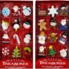 Kurt Adler Petite Treasures 12-Piece Miniature Ornaments Set, 2 Pack
