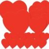 Beistle Store Cardstock Paper Heart Cut Outs ,20, 4", 8.5", 12in
