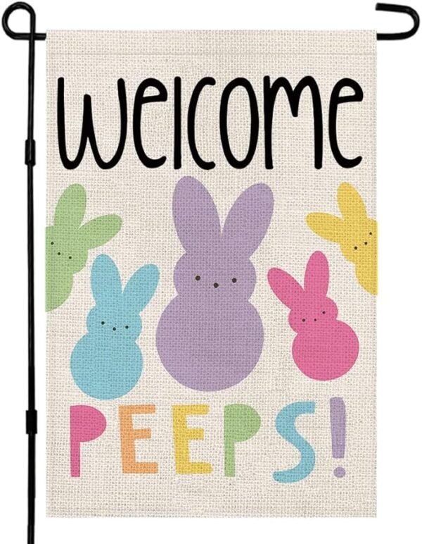 Decorhua Easter Garden Flag Double Sided Vertical 12×18 Inch