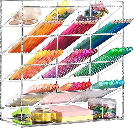 BEYGORM Acrylic Vertical Marker Organizer for 150 Markers