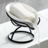 Dobbyby Leaf-Shaped Soap Dish – Premium Ceramic Soap Bar Holder with Self-Drainage System
