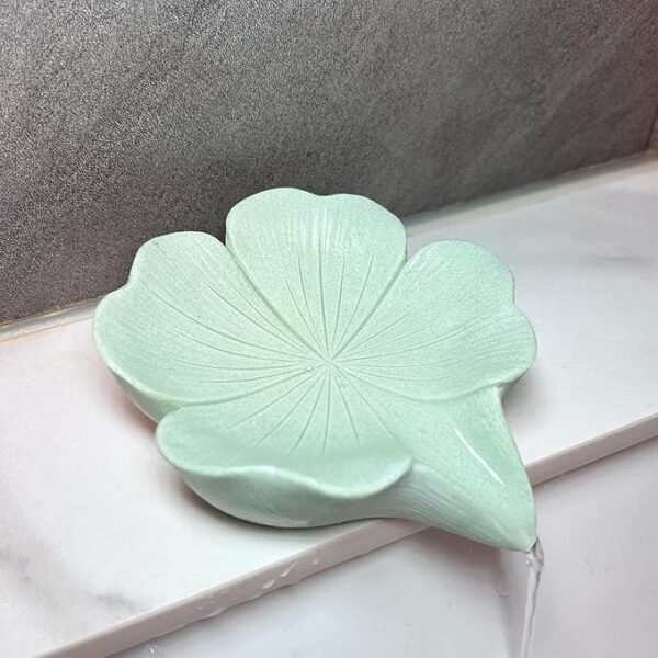 HINUGO Soap Dish Soap Holder Self-Draining Soap Dish, Resin Bar Soap Holder