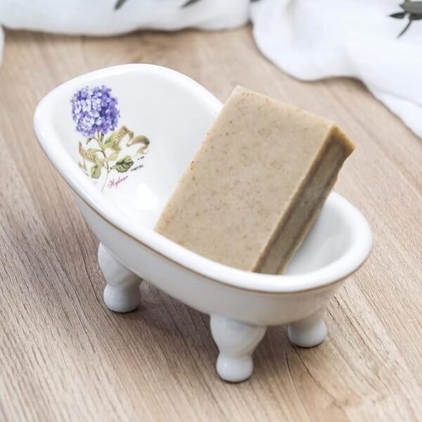 dodococa 1 Piece 5.6" Ceramic Mini Clawfoot Slipper Bathtub