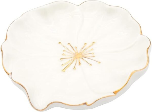 Polyroyal Elegant Bathroom Soap Dish, Inspired by Nature Hibiscus Flower