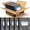 Rosmonde 12 Pack Composition Notebook  200 Pages (100 Sheets), 9-3/4 x 7-1/2"