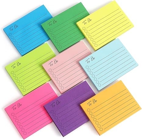 Eastern Wolf 9 Pads to Do Lined Sticky Notes 3x4 Inch