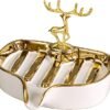 Virvia Soap Dish, Virvia Luxurious Ceramic Soap Dish Self Draining Soap Holder Tray