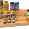 Zri Bamboo Spice Rack Kitchen Cabinet Organizer- 3 Tier