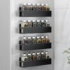 Agotglmi 4 Pack Magnetic Spice Rack with 24 Spice Jars, Spice Labels