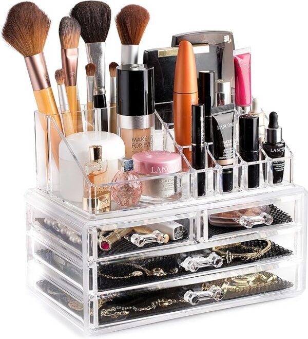 Clear Makeup Organizer - Cosmetic Storage Organizer