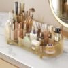 Rotating makeup organizer,Large Capacity Cosmetic Display Case, easy to hold all of your makeup products