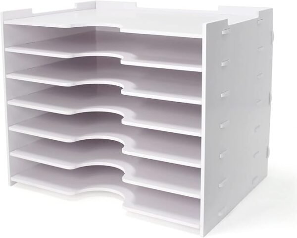 SONGWAY 7 Tier Wide Document Holder, White