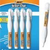 BIC Wite-Out Brand Shake 'n Squeeze Correction Pen, 8 ML,4-Count Pack