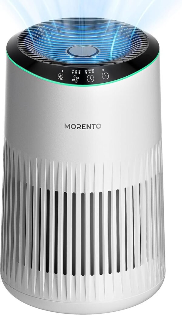 MORENTO Air Purifiers for Home, Air Purifier for Smoke Pet Dander Odors with Fragrance Sponge