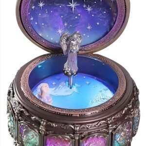 DELIWAY Vintage Music Box Constellation Style Plays Always with Me Tune