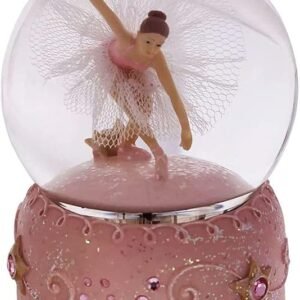 Swan Lake Music Box Ballerina Color Changing Lights Handpainted Dancing Ballerina