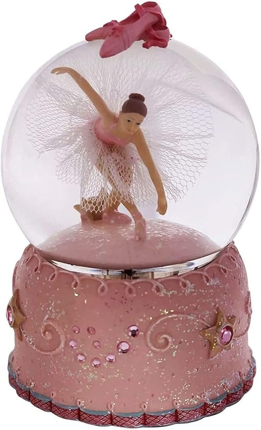 Swan Lake Music Box Ballerina Color Changing Lights Handpainted Dancing Ballerina