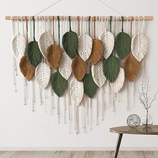 1 Large Macrame Wall Hanging Boho Woven Tapestry, Chic Home