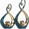 Modern Art Home Decor Statues, Unique Ceramic Abstract 2 Piece