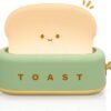 Desk Decor Cute Toast Lamp