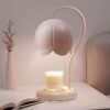 Cute Pink Flower Candle Warmer Lamp with Timer Dimmable